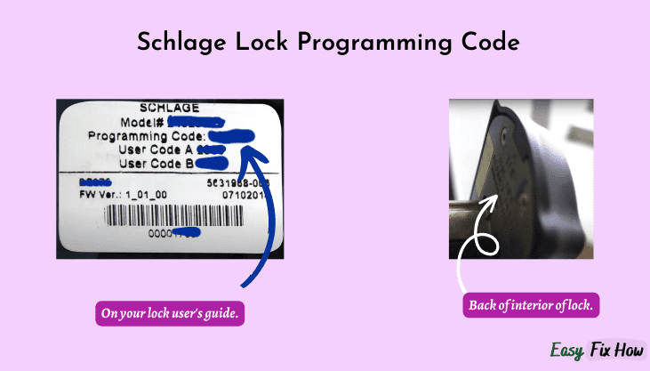 Schlage Lock Programming Code