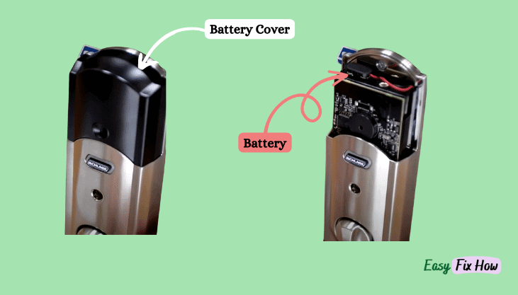 Disconnecting Schlage Lock Battery