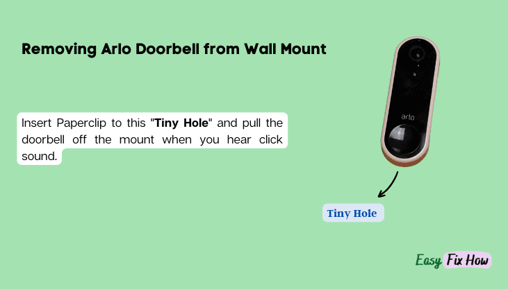 Removing Arlo Doorbell from Wall Mount