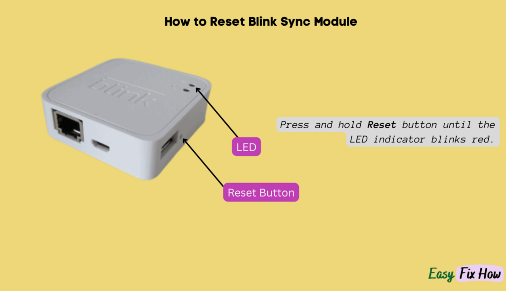 Steps to Reset Blink Sync Module